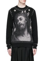GIVENCHY - 耶稣头像图案纯棉卫衣 | 黑色 卫衣