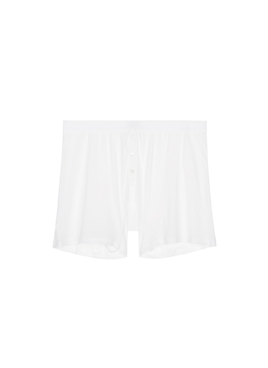 ZIMMERLI - 852 Silk de luxe纯色<em>真丝</em>四角<em>内裤</em>