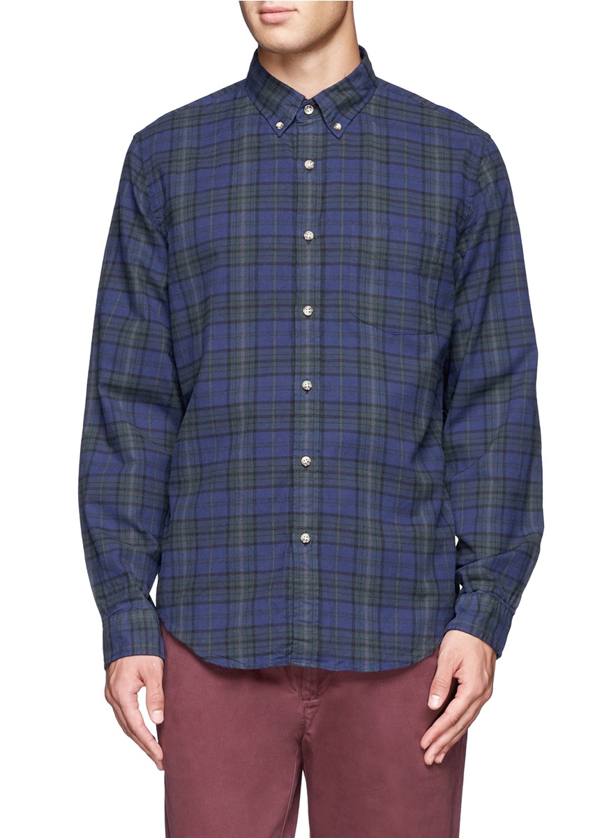 长袖衬衫男春季格子衬选什么牌子好 同款好推荐