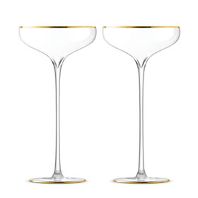 LSA CELEBRATE CHAMPAGNE SAUCER SET