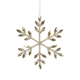 SHISHI AS BEADED SNOWFLAKE CHRISTMAS ORNAMENT