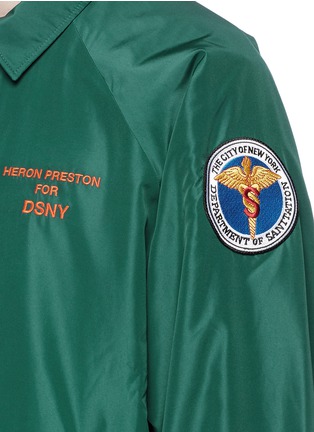 细节 - 点击放大 - HERON PRESTON - x DSNY徽章胶印刺绣教练夹克