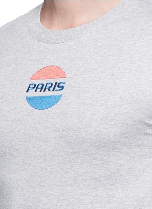 细节 - 点击放大 - DOUBLET - Paris刺绣修身纯棉T恤
