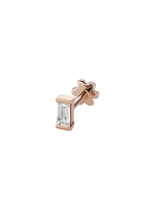 首图 - 点击放大 - MARIA TASH - Baguette' diamond rose gold single threaded stud earring