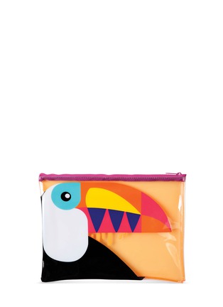  - SUNNYLIFE - 犀鸟图案透明手拿包