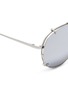 细节 - 点击放大 - LINDA FARROW - Ayala双鼻梁设计金属镜框飞行员太阳眼镜