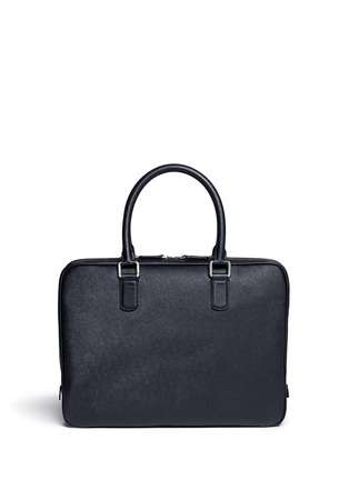 背面 - 点击放大 - GIORGIO ARMANI - 十字纹真皮手提公文包