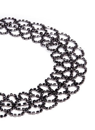 细节 - 点击放大 - KENNETH JAY LANE - Glass crystal lace choker necklace