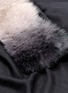 细节 - 点击放大 - VALENTINO GARAVANI - Fox fur panel cashmere scarf