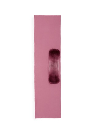 首图 - 点击放大 - VALENTINO GARAVANI - Fox fur trim cashmere twill scarf