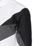 细节 - 点击放大 - NEIL BARRETT - Modernist几何拼接府绸衬衫