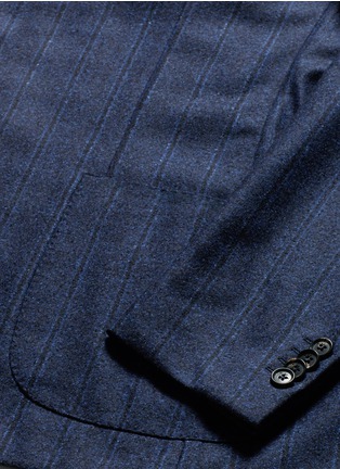 细节 - 点击放大 - ISAIA - Ferdinando Drop 7 条纹羊毛西服套装