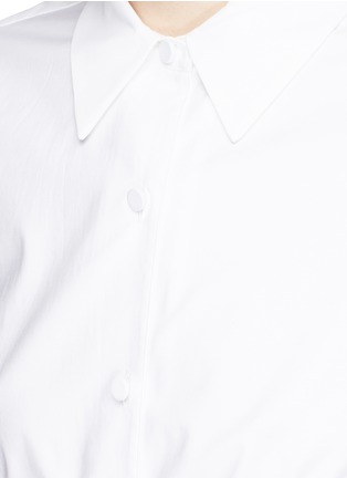 细节 - 点击放大 - CO - 宽腰带纯棉府绸衬衫