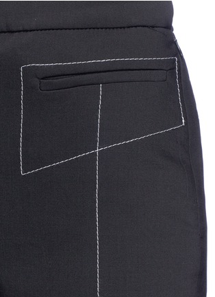 细节 - 点击放大 - ELLERY - Align车缝线点缀混羊毛喇叭裤