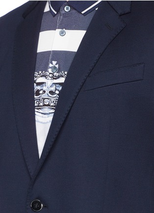细节 - 点击放大 - DOLCE & GABBANA - 金属装饰钮扣修身西服外套