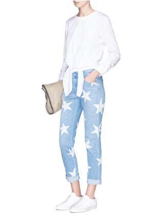 模特儿示范图 - 点击放大 - STELLA MCCARTNEY - 五角星图案低腰牛仔裤