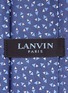 细节 - 点击放大 - LANVIN - 三角形刺绣真丝领带