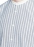 细节 - 点击放大 - EIDOS - Contra Rigato小立领条纹纯棉衬衫