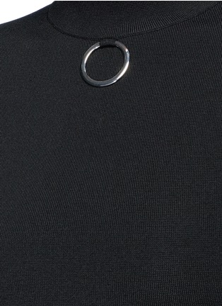 细节 - 点击放大 - STELLA MCCARTNEY - 金属圆环装饰针织衫