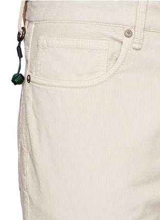 细节 - 点击放大 - INCOTEX - 扭结吊饰灯芯绒直脚裤