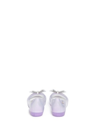 背面 - 点击放大 - MELISSA - Ultragirl Fly儿童款蝴蝶装饰隐藏式坡跟平底鞋