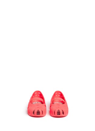 模特儿示范图 - 点击放大 - MELISSA - x Jason Wu Mini Jean幼儿款镂空果冻款平底鞋