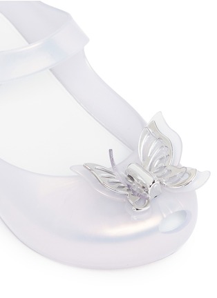 细节 - 点击放大 - MELISSA - Ultragirl Fly幼儿款蝴蝶装饰隐藏式坡跟平底鞋
