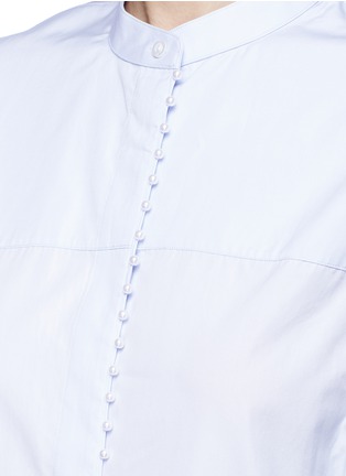 细节 - 点击放大 - 3.1 PHILLIP LIM - 人造珍珠点缀府绸衬衫