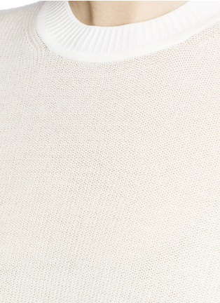 细节 - 点击放大 - 3.1 PHILLIP LIM - 抽绳衣袖混羊毛针织衫