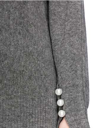 细节 - 点击放大 - 3.1 PHILLIP LIM - 人造珍珠钮扣混羊毛针织衫