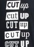 细节 - 点击放大 - SACAI - Cut Up英文字纯棉T恤