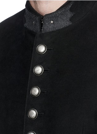 细节 - 点击放大 - SAINT LAURENT - 军装感法兰绒外套