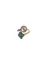 首图 - 点击放大 - AISHWARYA - Diamond emerald gold alloy open ring