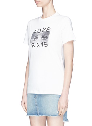 正面 -点击放大 - Alexa Chung - Love Rays眼睛印花纯棉T恤