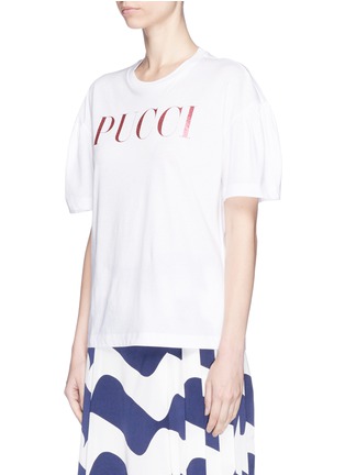 正面 -点击放大 - EMILIO PUCCI - 品牌标志纯棉T恤