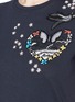 细节 - 点击放大 - VALENTINO GARAVANI - 珠饰刺绣纯棉T恤