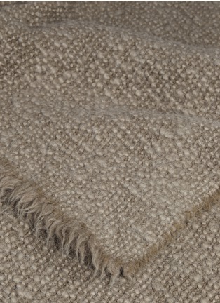 细节 –点击放大 - SOCIETY LIMONTA - Wooly羊毛针织毯－棕色