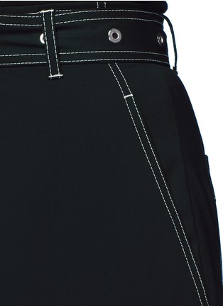 细节 - 点击放大 - PROENZA SCHOULER - 车缝线点缀搭叠设计露踝裤