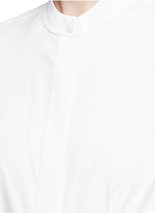 细节 - 点击放大 - ACNE STUDIOS - Basia褶裥设计纯棉府绸衬衫