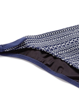 细节 - 点击放大 - Kisuii - 编织条纹比基尼泳裤