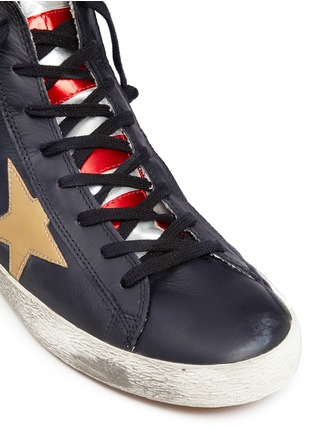 细节 - 点击放大 - GOLDEN GOOSE - Francy美国国旗主题小牛皮运动鞋