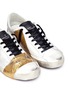 细节 - 点击放大 - GOLDEN GOOSE - Superstar做旧感装饰小牛皮运动鞋