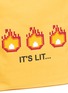  - 8-BIT - IT'S LIT火焰图案纯棉托特包