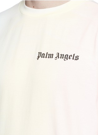 细节 - 点击放大 - Palm Angels - 渐变色棉质T恤