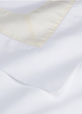 细节 –点击放大 - FRETTE - Bicolore加大双人床拼色条纹床品四件套－白色及米色