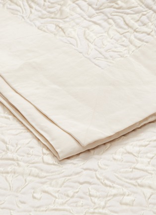 细节 –点击放大 - FRETTE - Royal特大双人床几何提花床罩－象牙白色