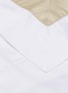 细节 –点击放大 - FRETTE - Bicolore特大双人床条纹围边棉缎四件套－白色及米色