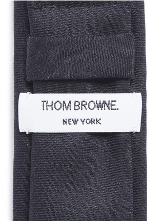 细节 - 点击放大 - THOM BROWNE - 羊毛斜纹布领带