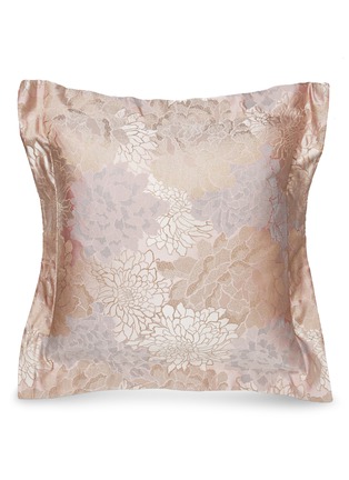 首图 –点击放大 - FRETTE - Tweed Flower花卉提花枕套－玫瑰粉色及米色