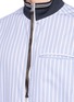 细节 - 点击放大 - OAMC - Team Shirt古埃及风猫头鹰拼贴条纹外套